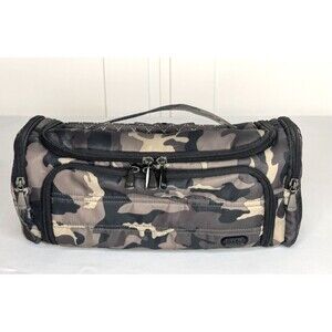 Lug NWT Trolley Camo Midnight Grey Travel Toiletry Cosmetic Case Bag 12”x 5”x4”